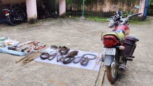 ଜନ୍ତୁ ଶିକାର ପାଇଁ ବ୍ୟବହୃତ ସାମଗ୍ରୀ ଜବତ ।